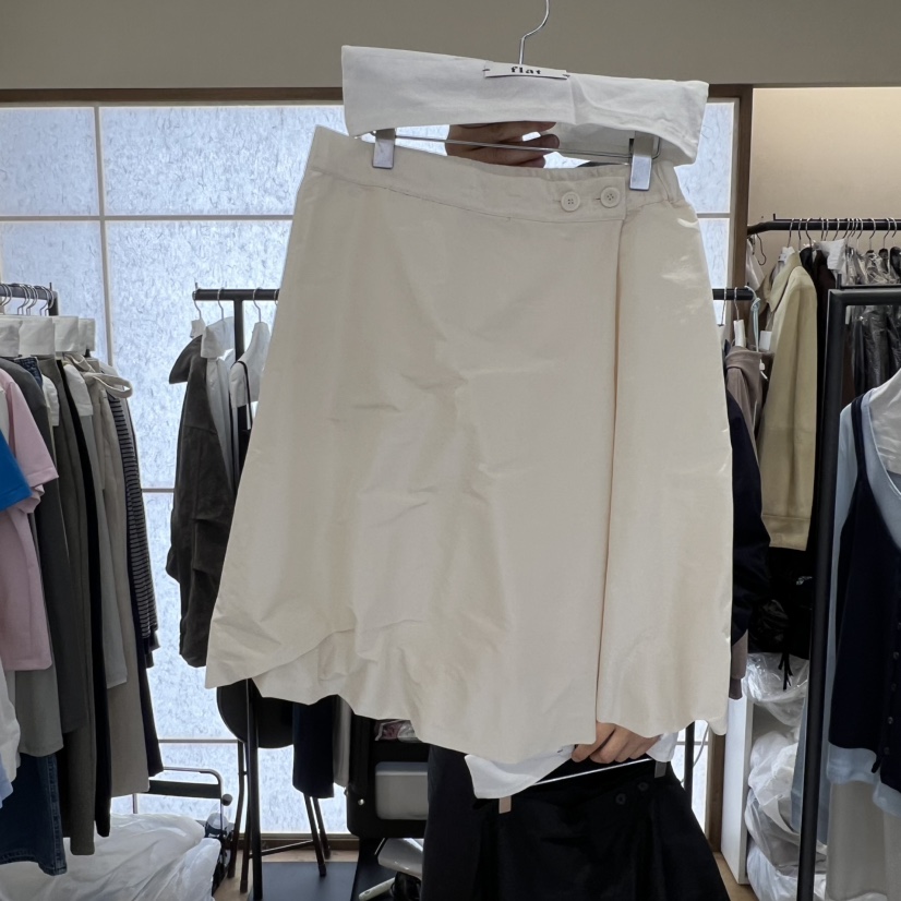 FLAT韓國直郵實拍女士新款休閑人氣26春夏熱賣半身裙中短裙FLAT半身裙/中短裙圖色2