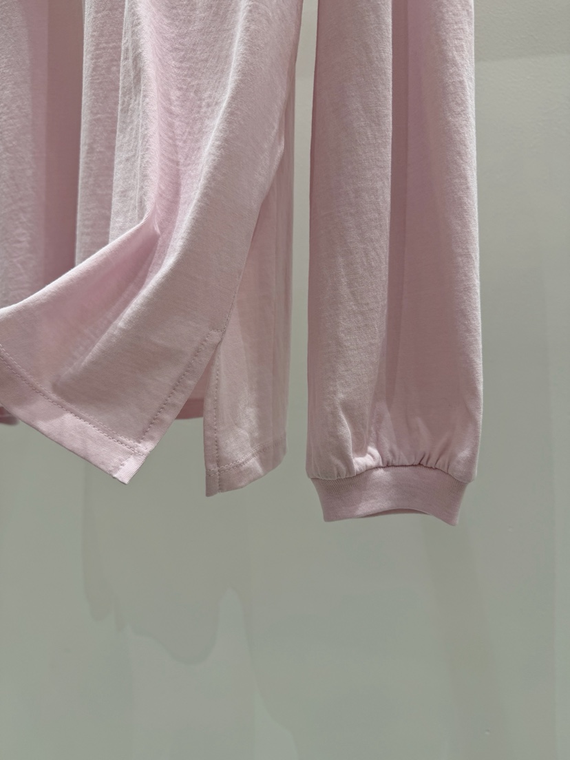 OREE韓國東大門代購女士新款人氣休閑職業26春夏長袖T恤刺繡OREE長袖T恤