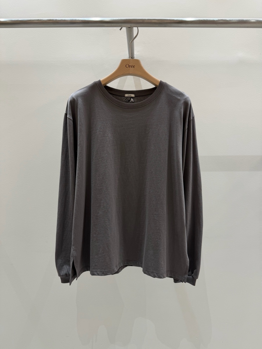 OREE韓國東大門代購女士新款人氣休閑職業26春夏長袖T恤刺繡OREE長袖T恤圖色4