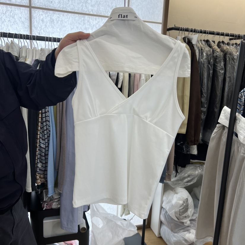 FLAT韓國代購女裝新品職業26春夏推薦時尚吊帶背心不含內搭FLAT吊帶/背心圖色2