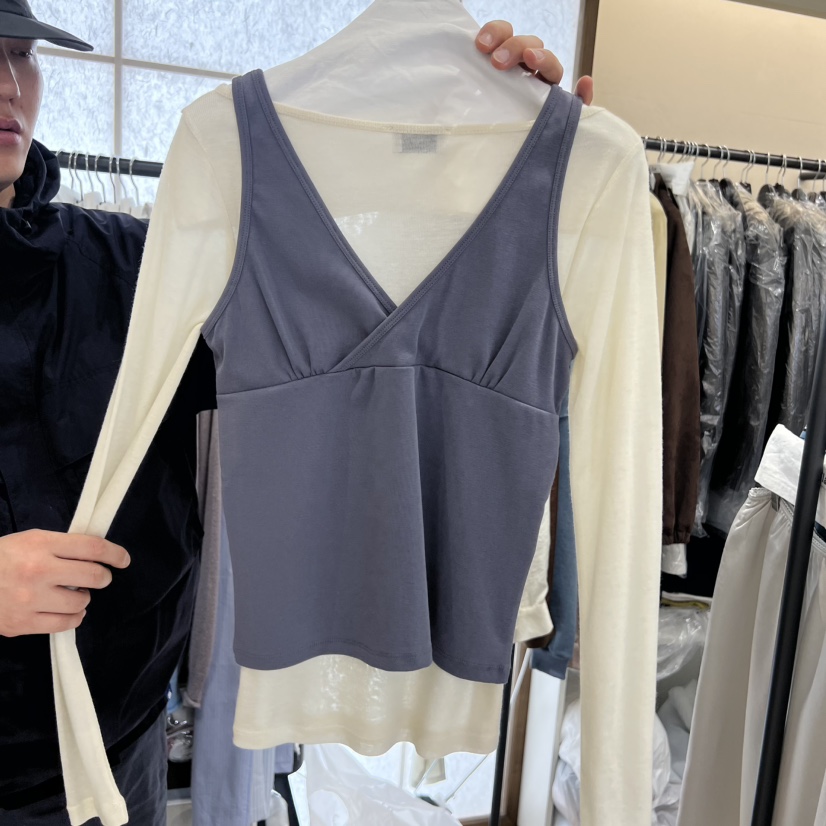 FLAT韓國代購女裝新品職業26春夏推薦時尚吊帶背心不含內搭FLAT吊帶/背心圖色4