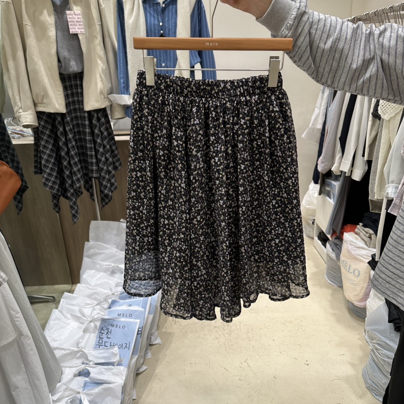 MELO韓國直郵女士新品休閑時尚人氣推薦熱賣26春夏短裙雪紡MELO短裙