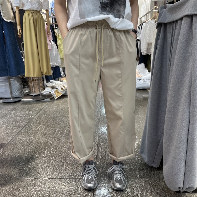 CELINA韓國直郵女裝新款26春夏推薦熱賣休閑人氣休閑褲鏤空CELI_NA休閑褲圖色1