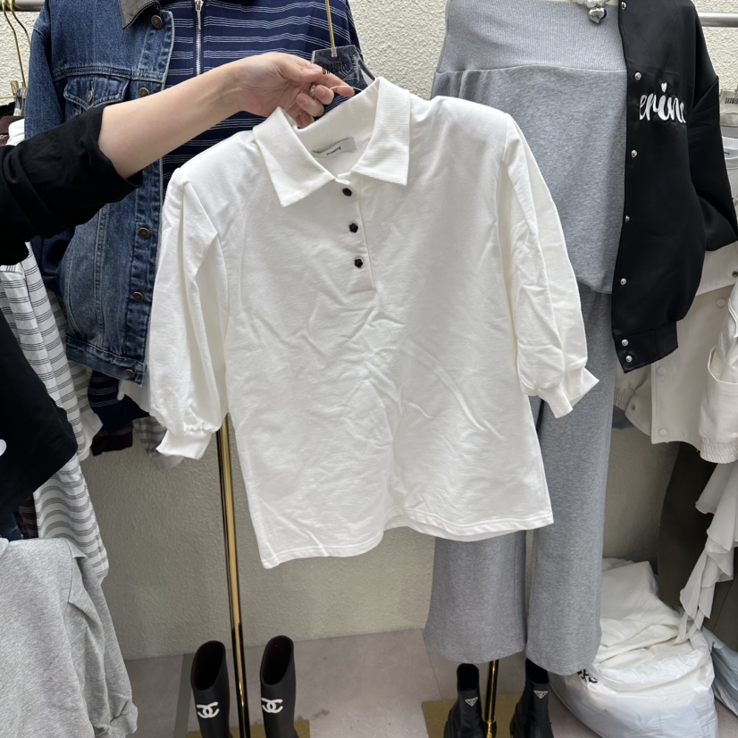 DRAWING韓國代購女裝新品推薦休閑時尚職業熱賣26春夏T恤DRAWINGT恤圖色1