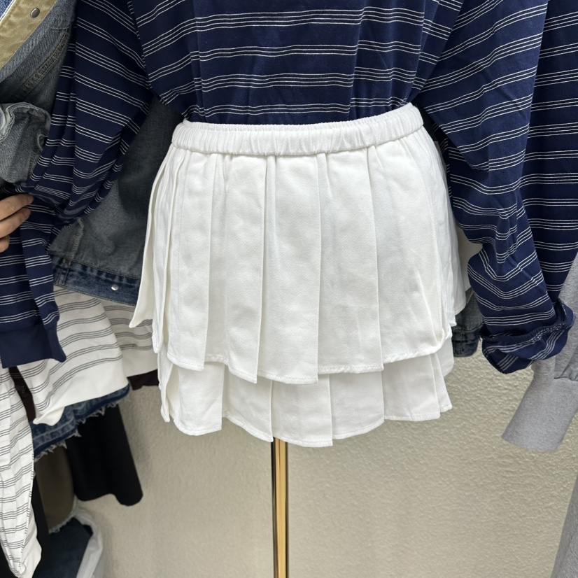 DRAWING韓國代購女士新款時尚熱賣休閑職業推薦裙褲百褶褶裙DRAWING裙褲圖色1