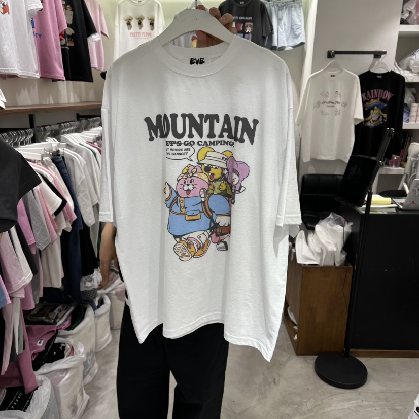 EVE韓國東大門直郵女裝新款時尚26春夏休閑熱賣推薦職業T恤EVET恤圖色1