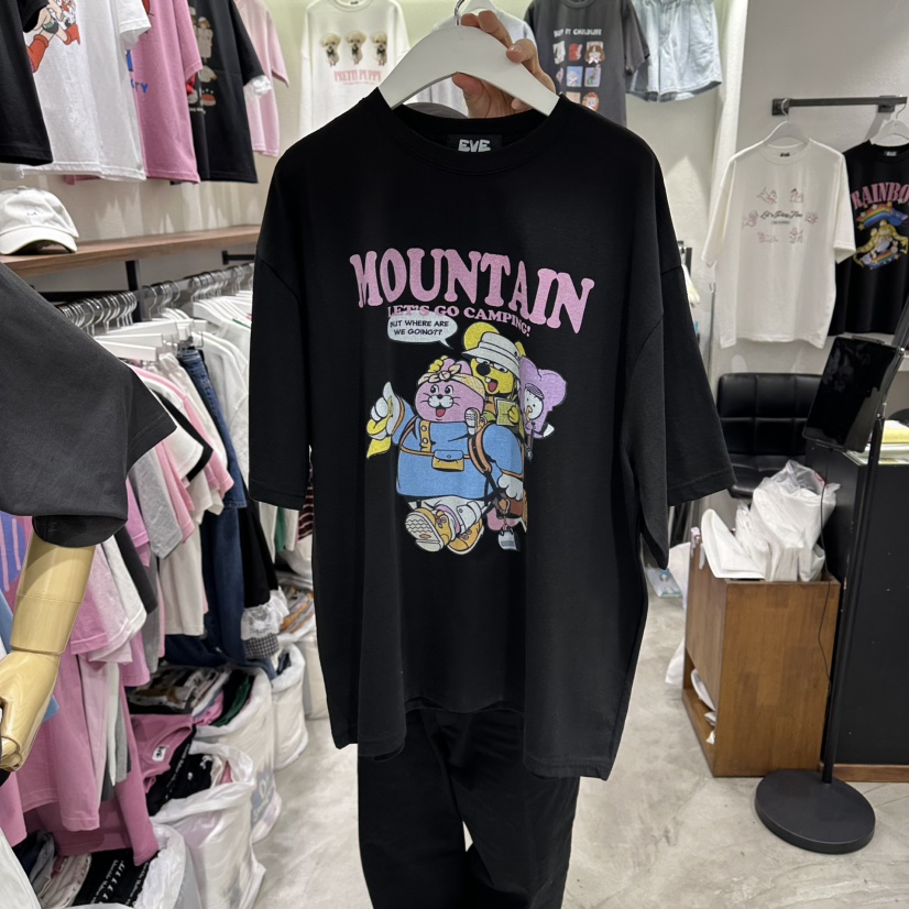 EVE韓國東大門直郵女裝新款時尚26春夏休閑熱賣推薦職業T恤EVET恤圖色4