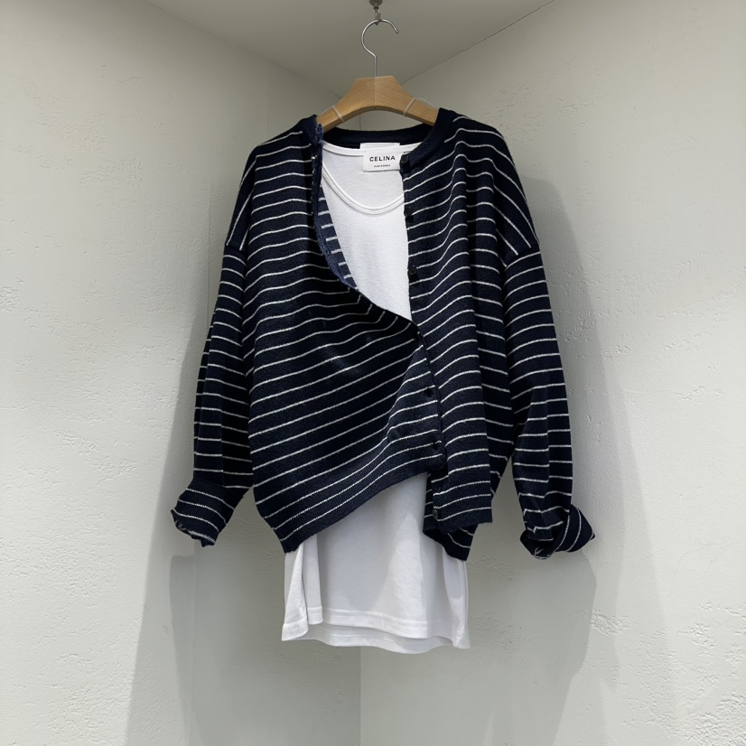 CELINA韓國東大門直郵女裝新品推薦人氣26春夏針織衫寬松開衫CELI_NA針織衫圖色3