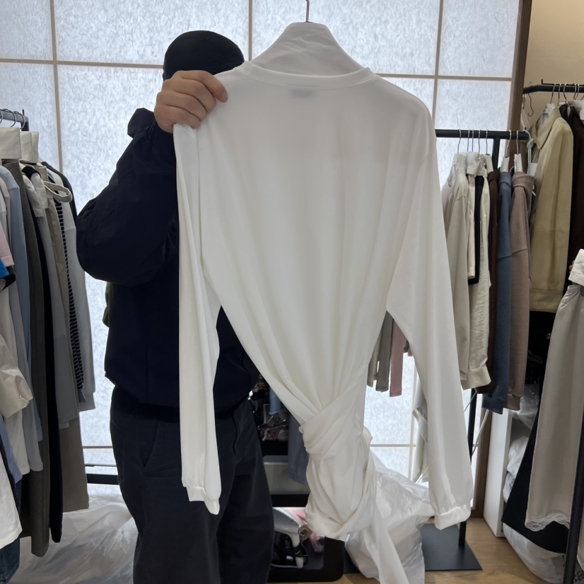 FLAT韓國直郵女士新款時尚職業人氣26春夏休閑熱賣長袖T恤FLAT長袖T恤