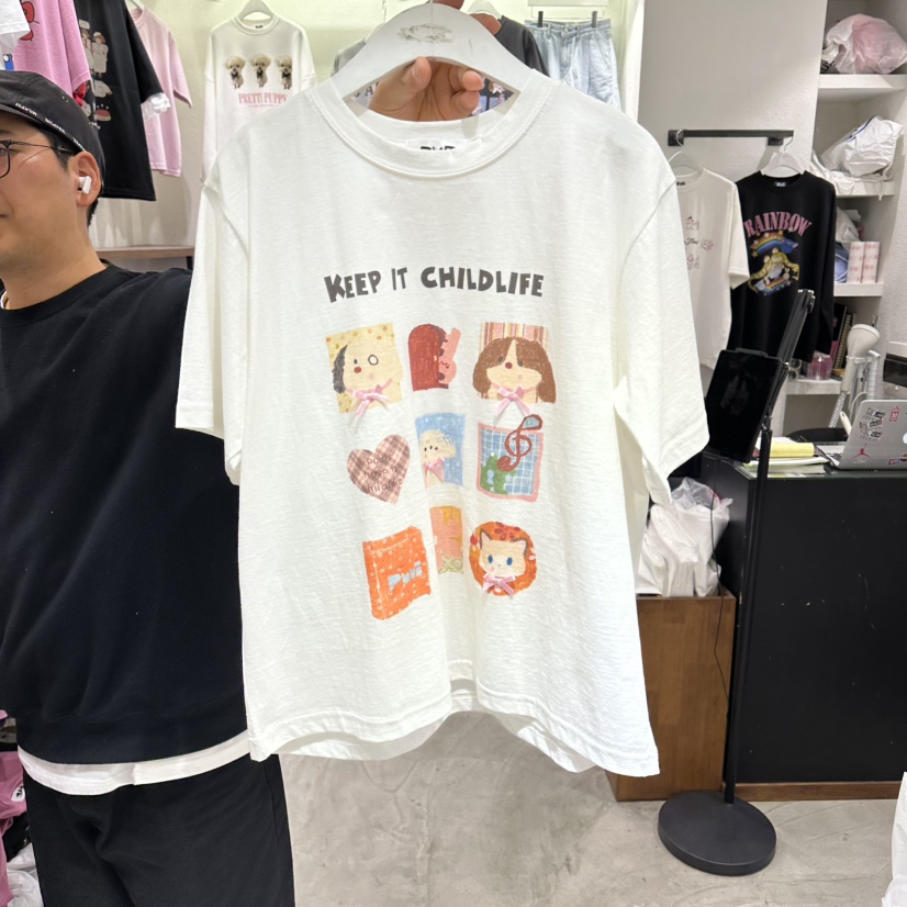 EVE韓國東大門代購女士新款時尚26春夏人氣休閑熱賣職業T恤EVET恤圖色1