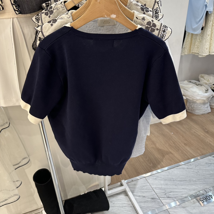 ABLESTUDIO韓國代購女裝新品熱賣休閑26春夏人氣時尚針織衫ABLESTUDIO針織衫