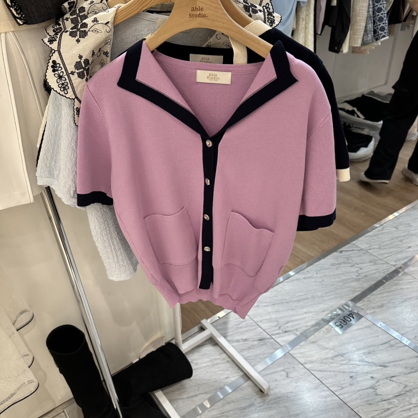 ABLESTUDIO韓國代購女裝新品熱賣休閑26春夏人氣時尚針織衫ABLESTUDIO針織衫圖色2