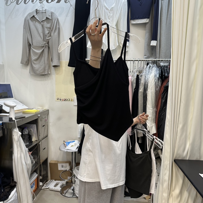 BILLION-L韓國直郵實拍女裝新款26春夏職業休閑吊帶背心BILLION-L吊帶/背心圖色4黑色