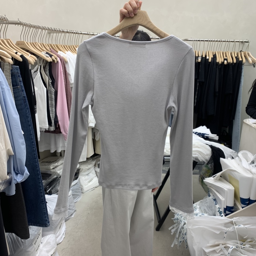 MURR韓國東大門代購女裝新款熱賣人氣休閑職業時尚長袖T恤MURR長袖T恤