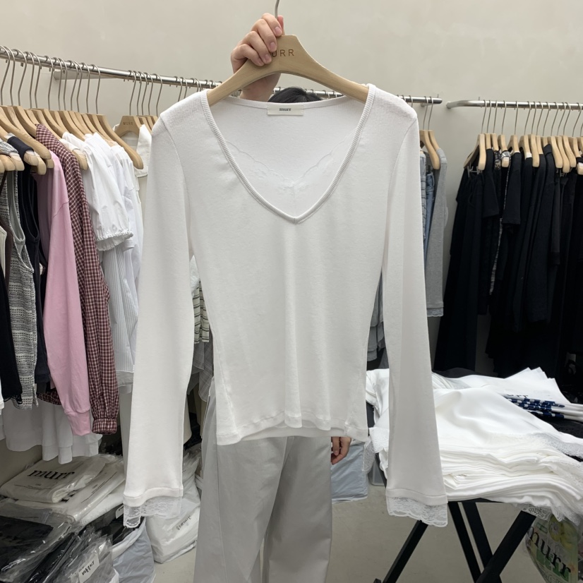 MURR韓國東大門代購女裝新款熱賣人氣休閑職業時尚長袖T恤MURR長袖T恤圖色3