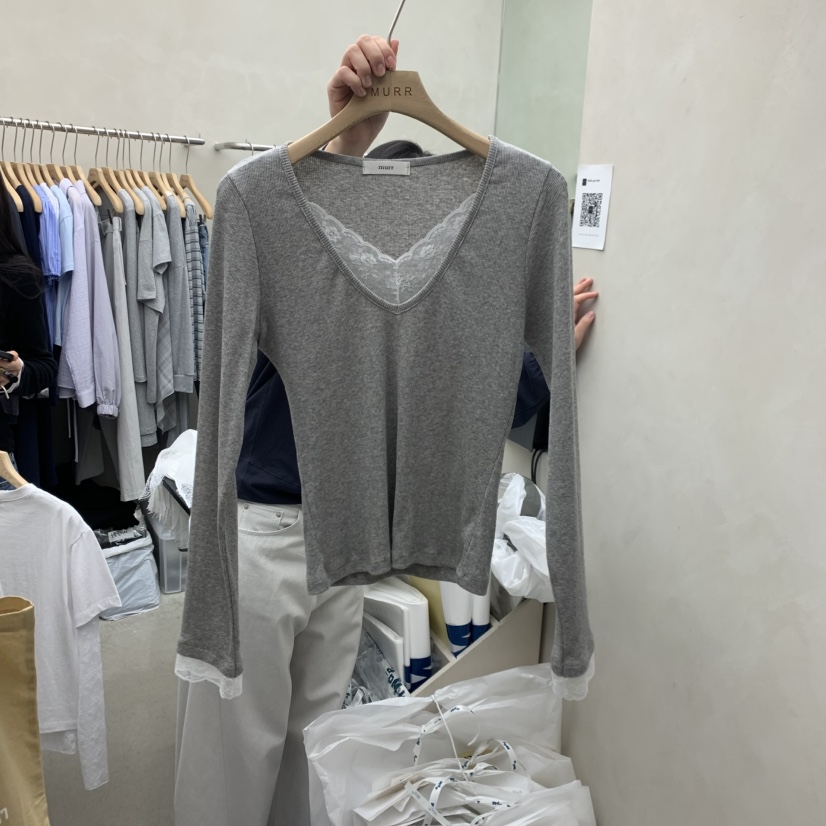 MURR韓國東大門代購女裝新款熱賣人氣休閑職業時尚長袖T恤MURR長袖T恤圖色4