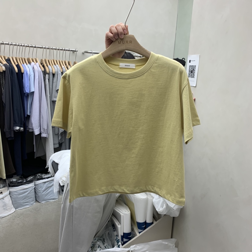 MURR韓國東大門直郵女裝新品26春夏職業推薦人氣熱賣休閑T恤MURRT恤圖色1