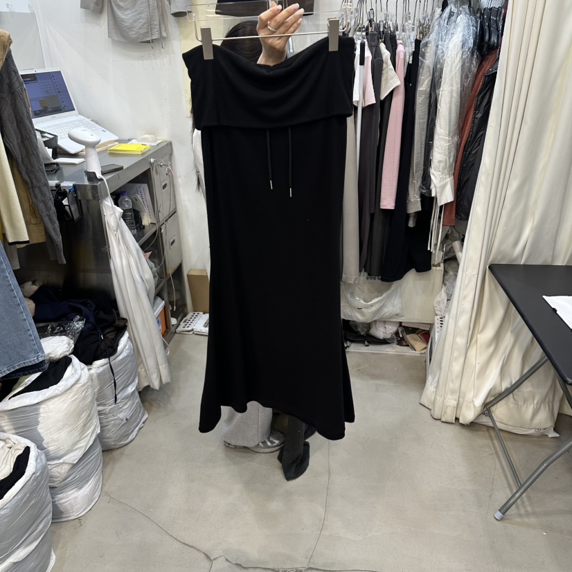 BILLION-L韓國直郵實拍女士新款推薦時尚人氣休閑職業長裙BILLION-L長裙圖色4黑色