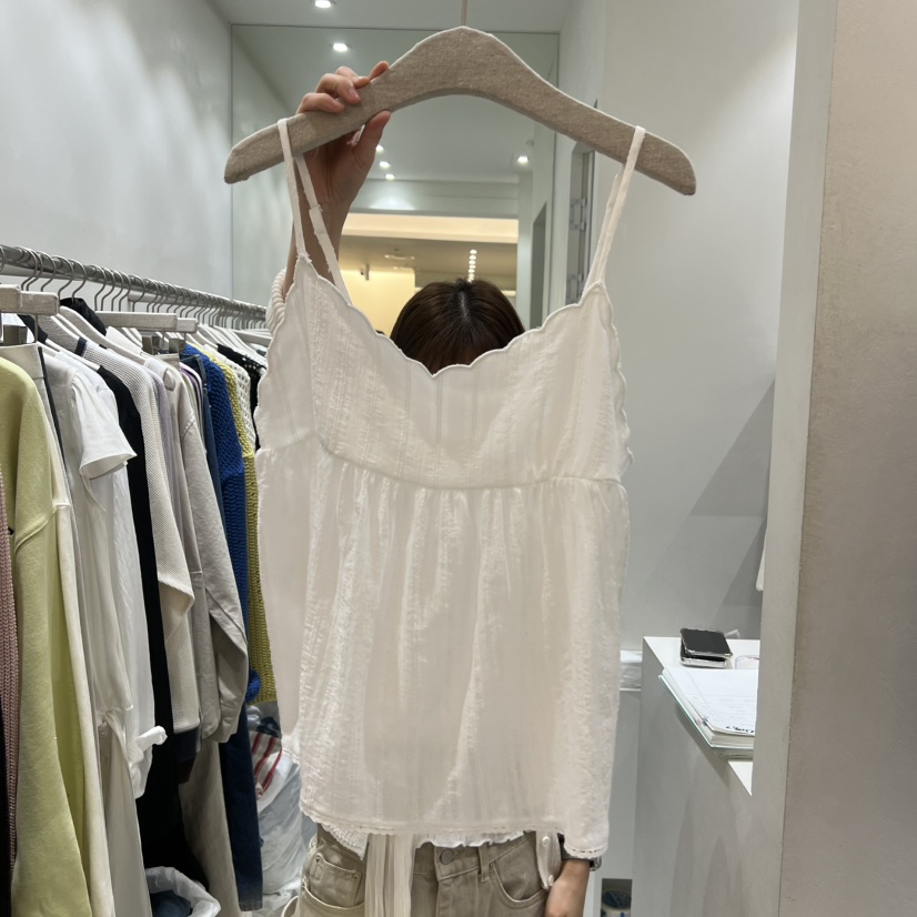 ASOME韓國直郵實拍女士新品人氣時尚吊帶背心不含內搭蕾絲A.SOME吊帶/背心圖色1