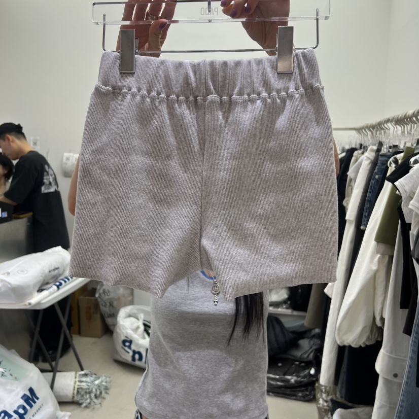 PADO韓國直郵實拍女士新品職業推薦人氣休閑時尚短褲羅紋PADO短褲