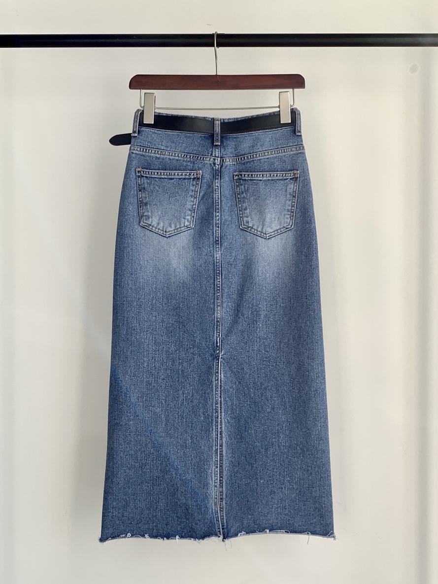 DAVICHI/D.SECOND韓國東大門直郵女士新款26春夏牛仔褲含隨機腰帶DAVICHI/D.SECOND牛仔褲