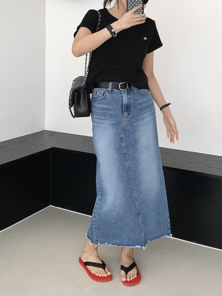 DAVICHI/D.SECOND韓國東大門直郵女士新款26春夏牛仔褲含隨機腰帶DAVICHI/D.SECOND牛仔褲