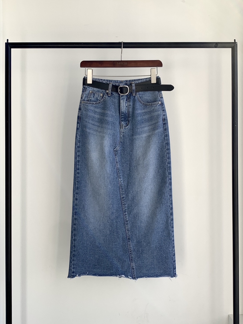 DAVICHI/D.SECOND韓國東大門直郵女士新款26春夏牛仔褲含隨機腰帶DAVICHI/D.SECOND牛仔褲圖色1