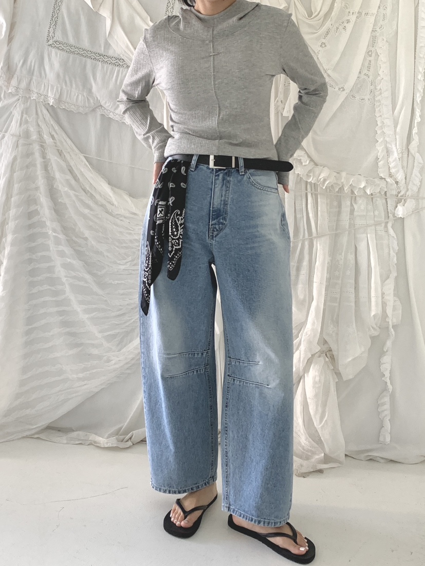 DAVICHI/D.SECOND韓國直郵實拍女裝新品人氣牛仔褲含隨機腰帶DAVICHI/D.SECOND牛仔褲