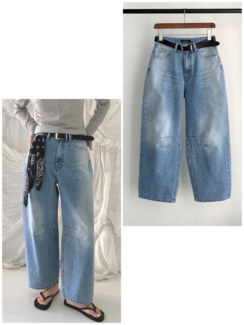 DAVICHI/D.SECOND韓國直郵實拍女裝新品人氣牛仔褲含隨機腰帶DAVICHI/D.SECOND牛仔褲