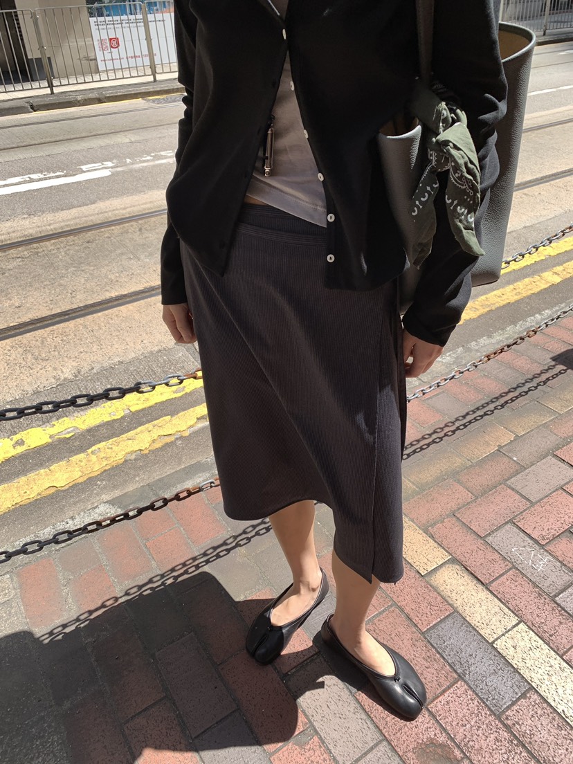 ROMANTICIZE韓國代購女裝新品推薦半身裙中短裙裹身裙條紋ROMANTICIZE半身裙/中短裙