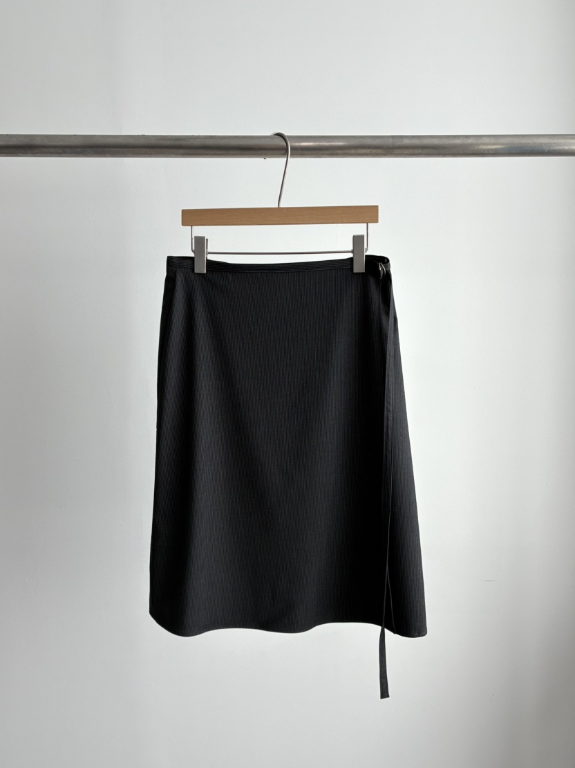 ROMANTICIZE韓國代購女裝新品推薦半身裙中短裙裹身裙條紋ROMANTICIZE半身裙/中短裙圖色1