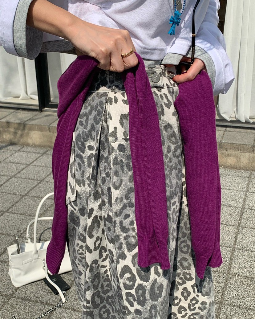 REVE CITE-L韓國東大門代購女裝新款推薦熱賣休閑褲豹紋REVE CITE-L休閑褲