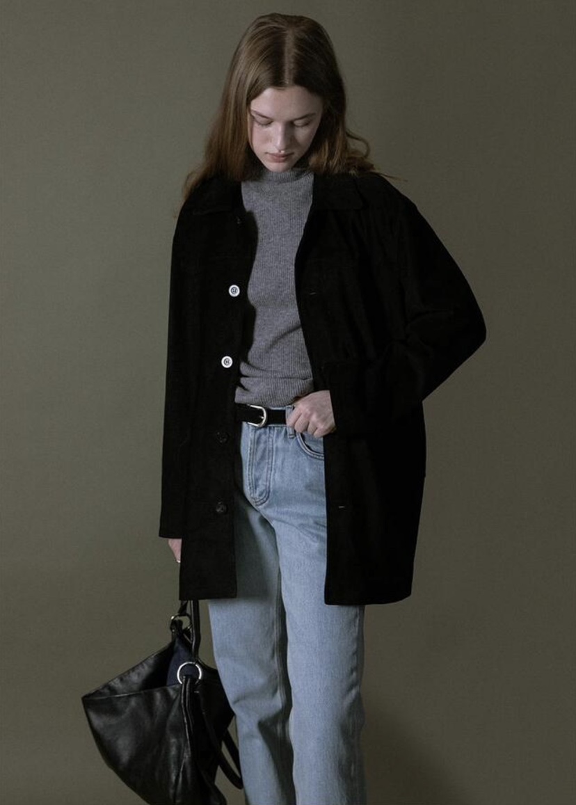 CURVY韓國直郵女士新品26春夏推薦休閑人氣熱賣夾克豬皮絨CURVY夾克