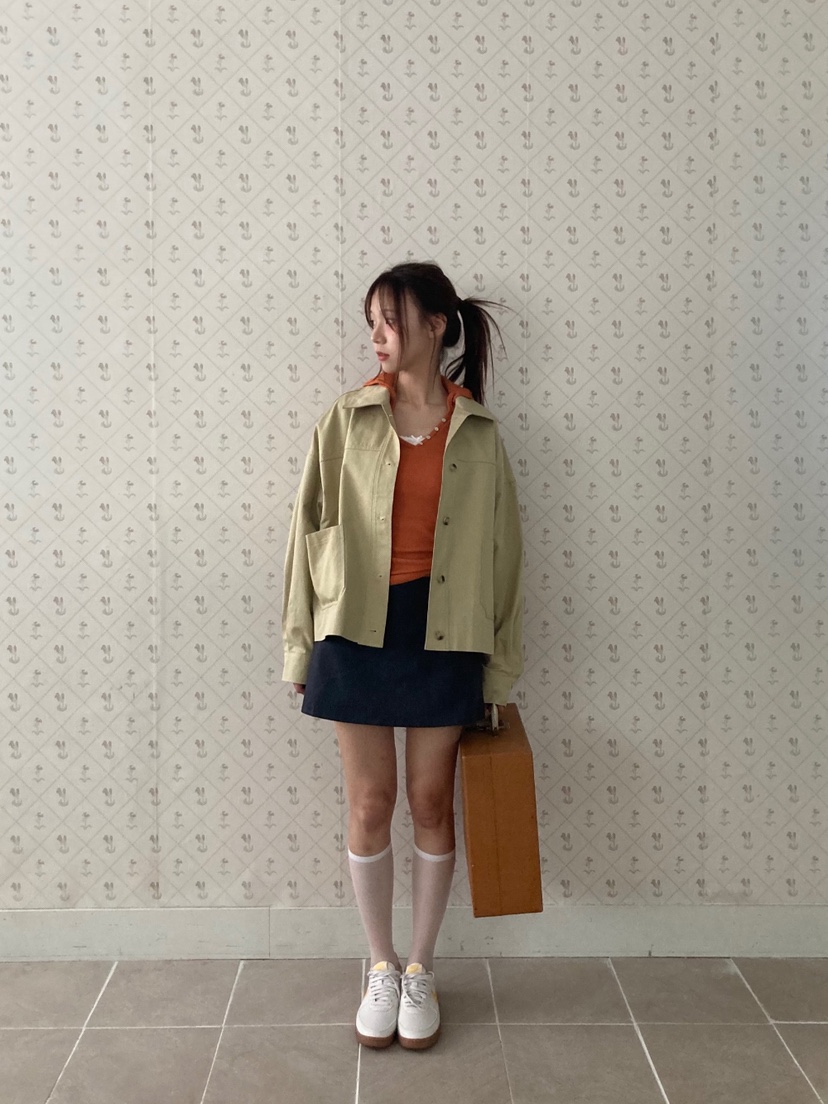 SO BAE韓國東大門直郵女裝新品職業推薦休閑夾克含腰帶棉布SO BAE夾克