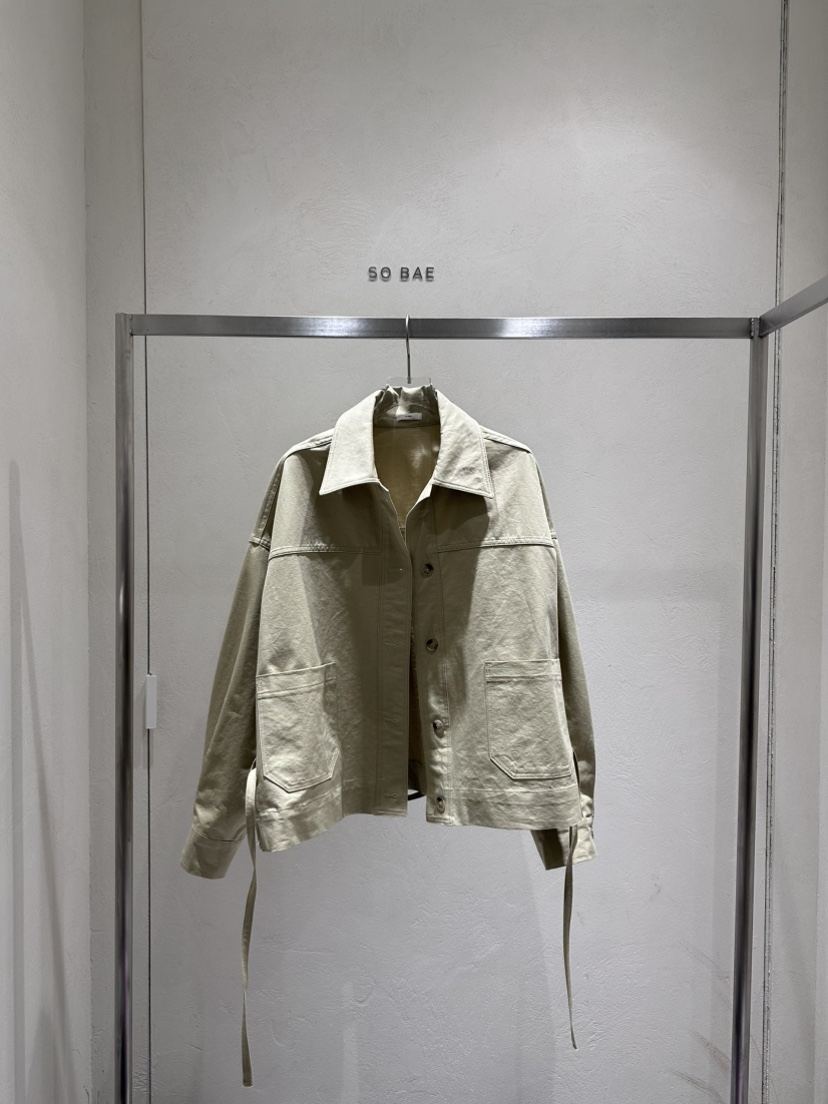 SO BAE韓國東大門直郵女裝新品職業推薦休閑夾克含腰帶棉布SO BAE夾克圖色2