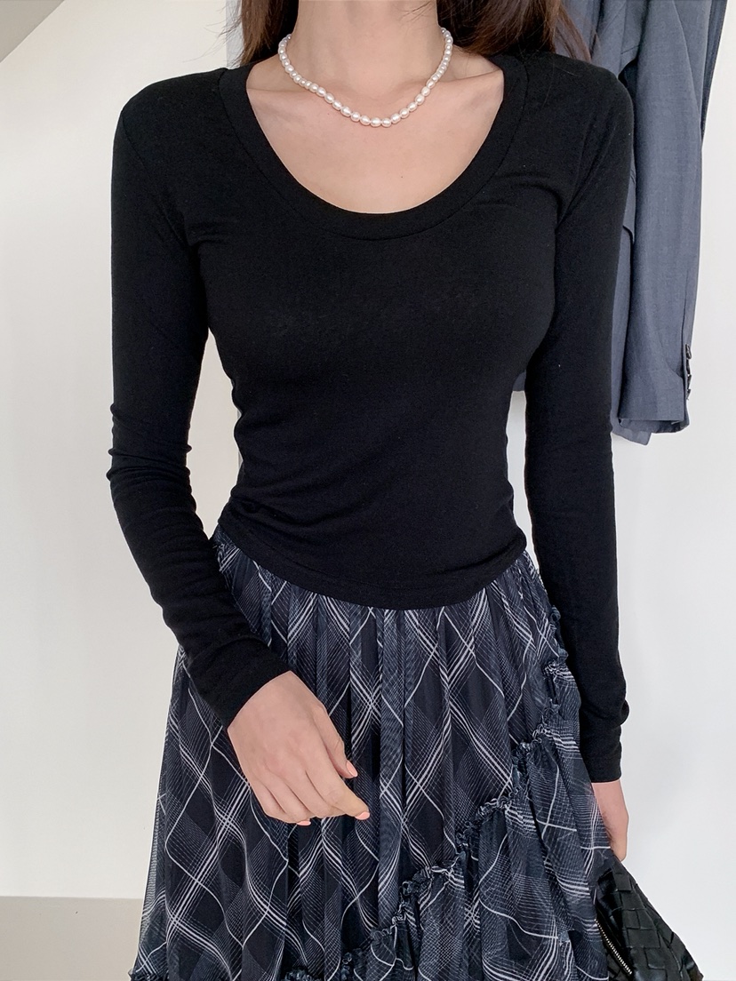 VERANDA韓國直郵女士新品人氣時尚職業26春夏推薦長袖T恤VERANDA長袖T恤