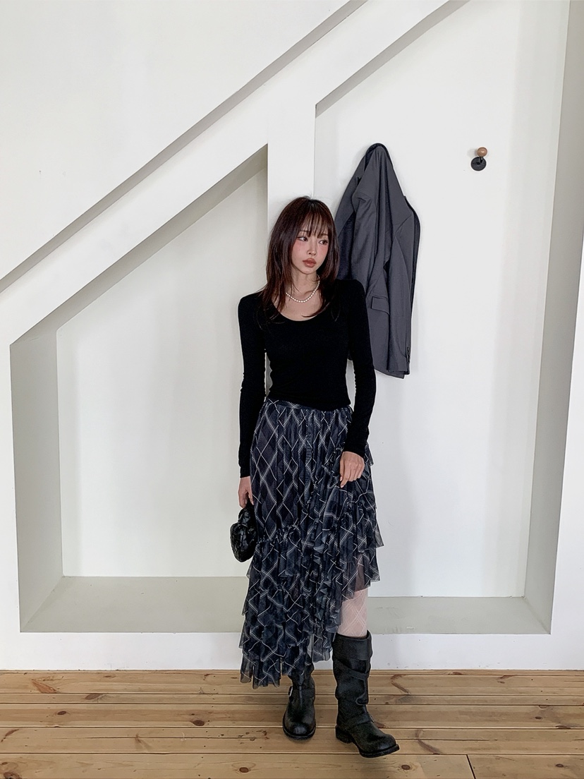 VERANDA韓國直郵女士新品人氣時尚職業26春夏推薦長袖T恤VERANDA長袖T恤