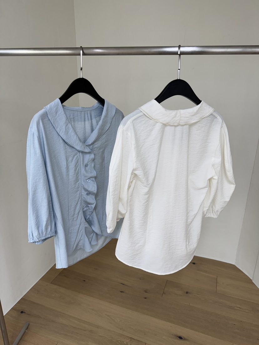 BLACK PIG韓國東大門直郵女裝新品人氣熱賣職業襯衫蕾絲衫VIVIAN_LEE襯衫/蕾絲衫