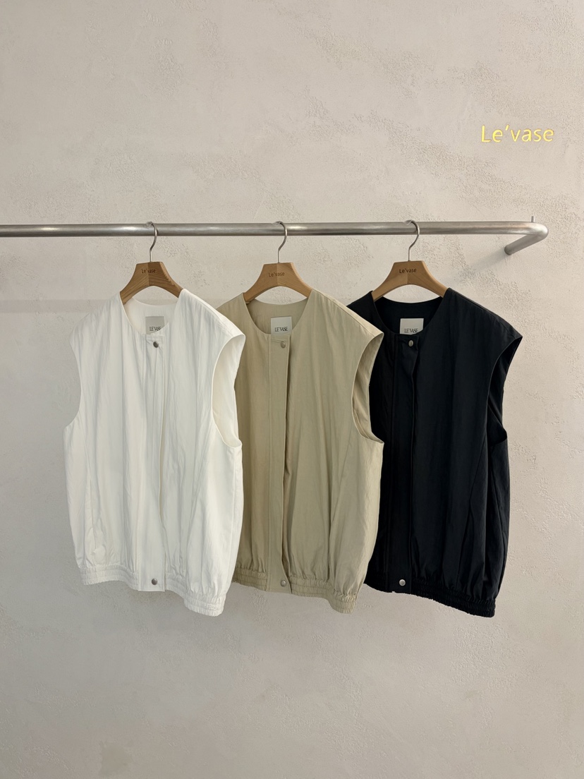 LE VASE韓國直郵實拍女裝新款休閑26春夏熱賣職業人氣馬甲LE VASE馬甲
