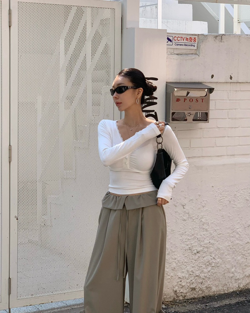 REVE CITE-L韓國直郵女士新品26春夏推薦人氣休閑褲工裝褲REVE CITE-L休閑褲