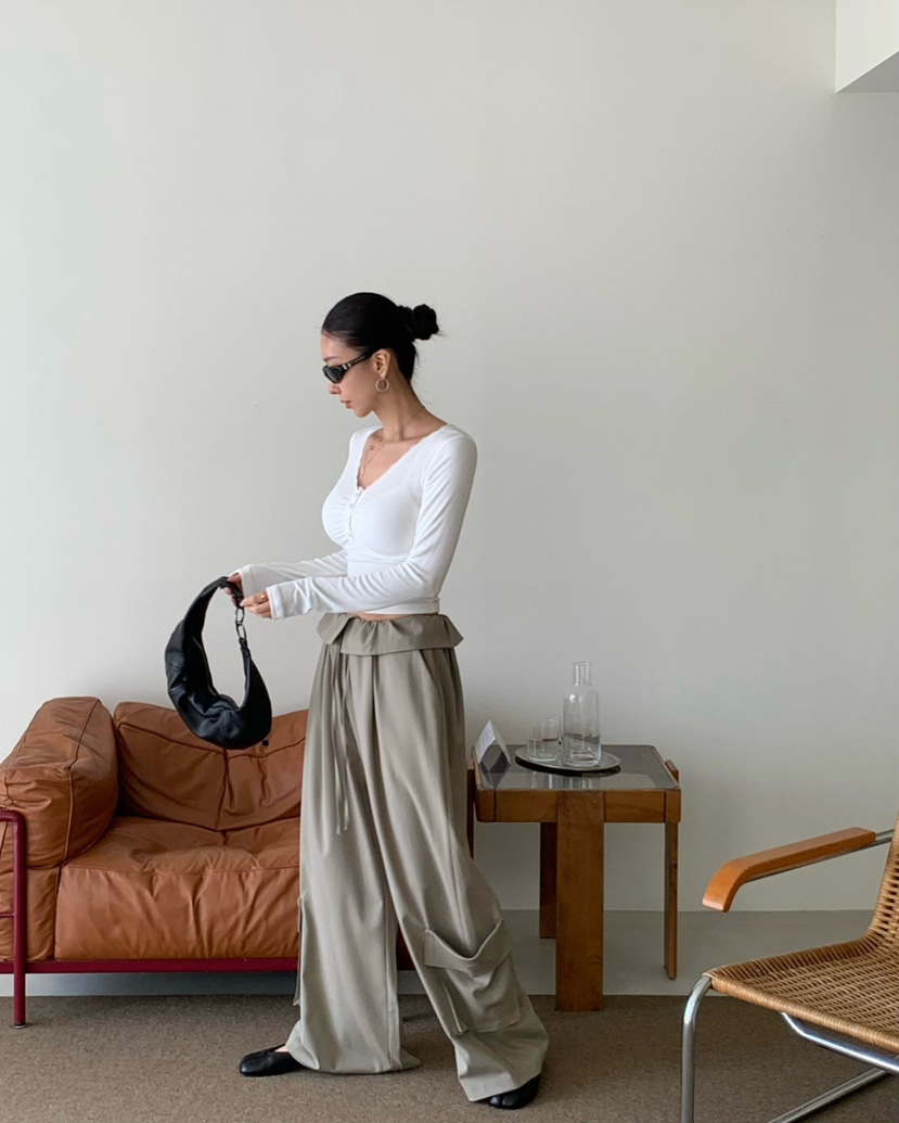 REVE CITE-L韓國直郵女士新品26春夏推薦人氣休閑褲工裝褲REVE CITE-L休閑褲