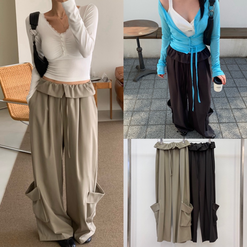 REVE CITE-L韓國直郵女士新品26春夏推薦人氣休閑褲工裝褲REVE CITE-L休閑褲