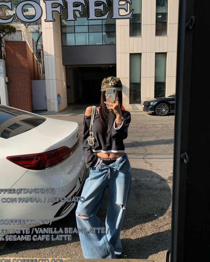 REVE CITE-L韓國東大門直郵女裝新款休閑長袖T恤可拆卸REVE CITE-L長袖T恤