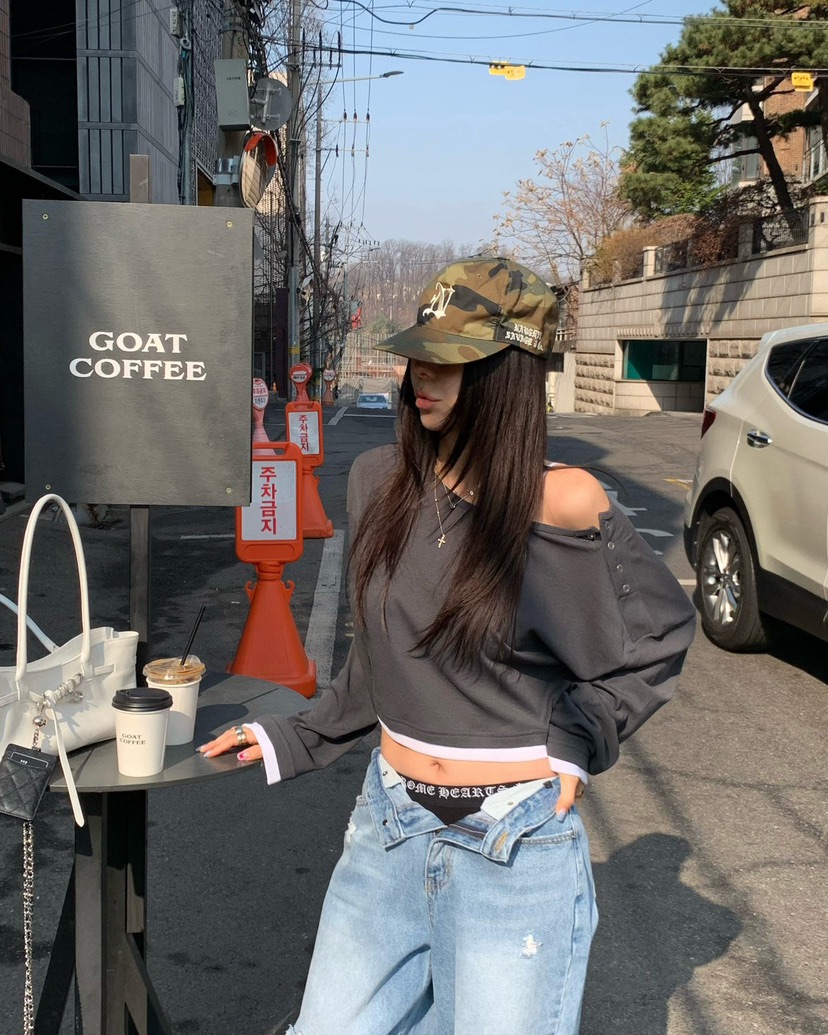 REVE CITE-L韓國東大門直郵女裝新款休閑長袖T恤可拆卸REVE CITE-L長袖T恤