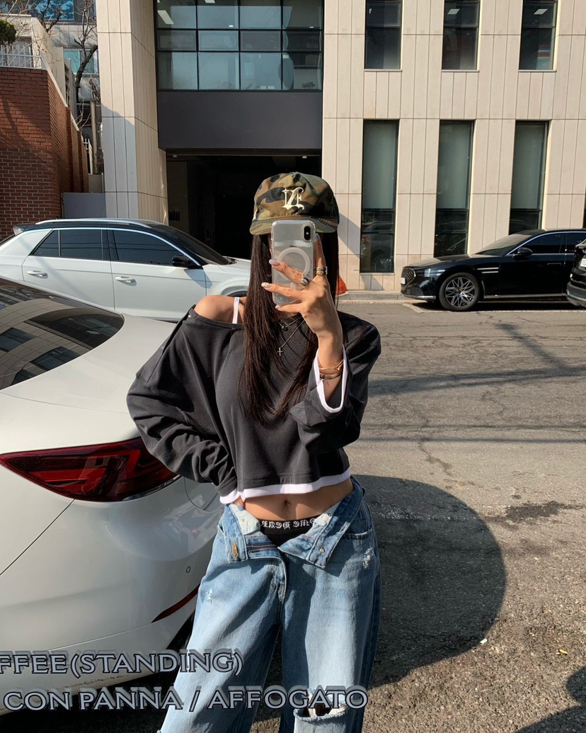 REVE CITE-L韓國東大門直郵女裝新款休閑長袖T恤可拆卸REVE CITE-L長袖T恤