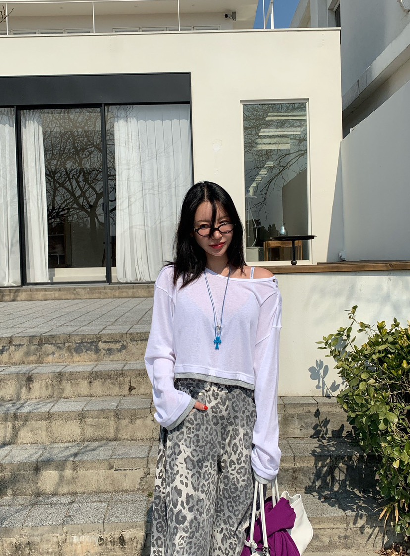 REVE CITE-L韓國東大門直郵女裝新款休閑長袖T恤可拆卸REVE CITE-L長袖T恤圖色3