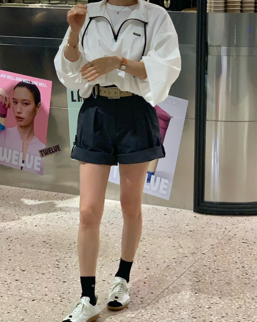 REVE CITE-L韓國東大門直郵女士新品時尚推薦短褲不含腰帶REVE CITE-L短褲