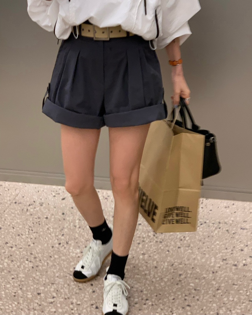 REVE CITE-L韓國東大門直郵女士新品時尚推薦短褲不含腰帶REVE CITE-L短褲