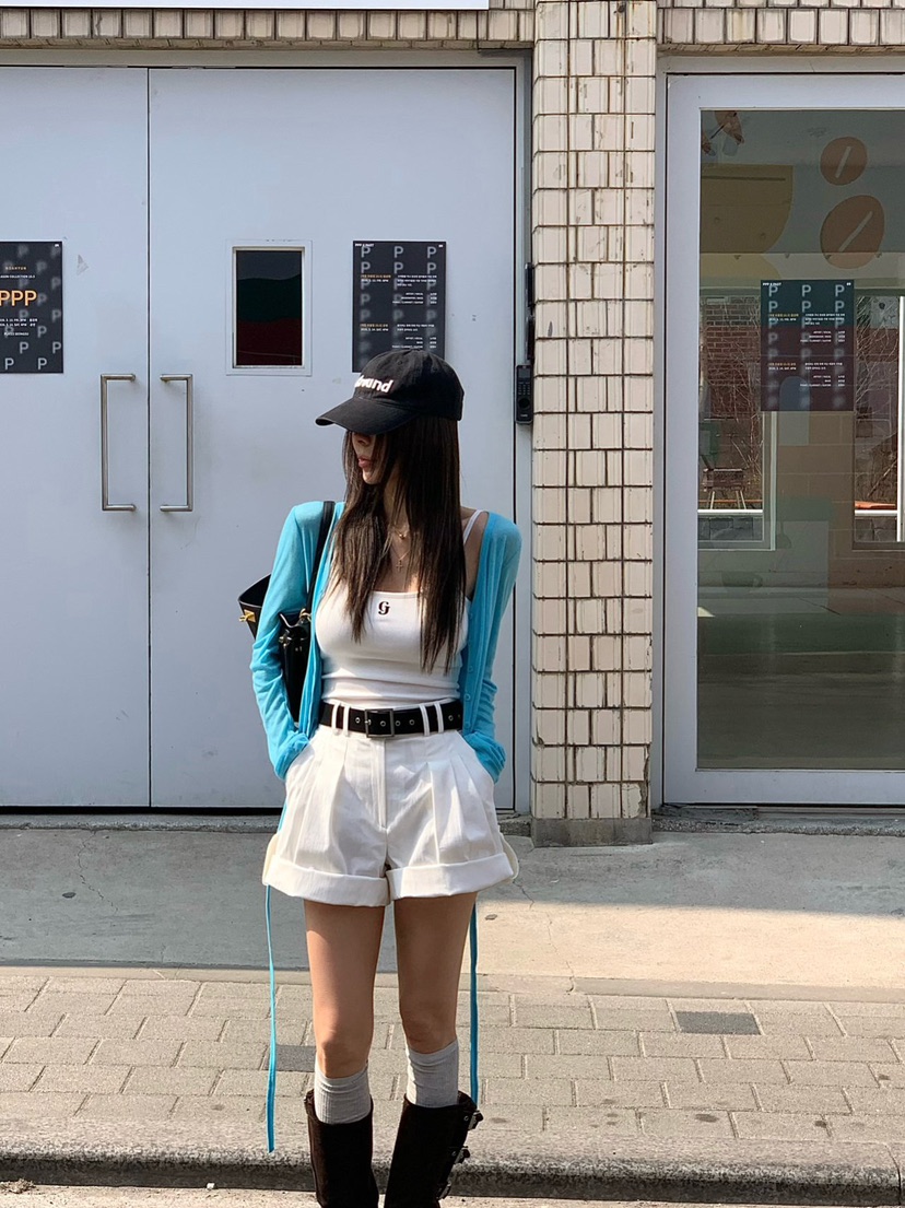 REVE CITE-L韓國東大門直郵女士新品時尚推薦短褲不含腰帶REVE CITE-L短褲