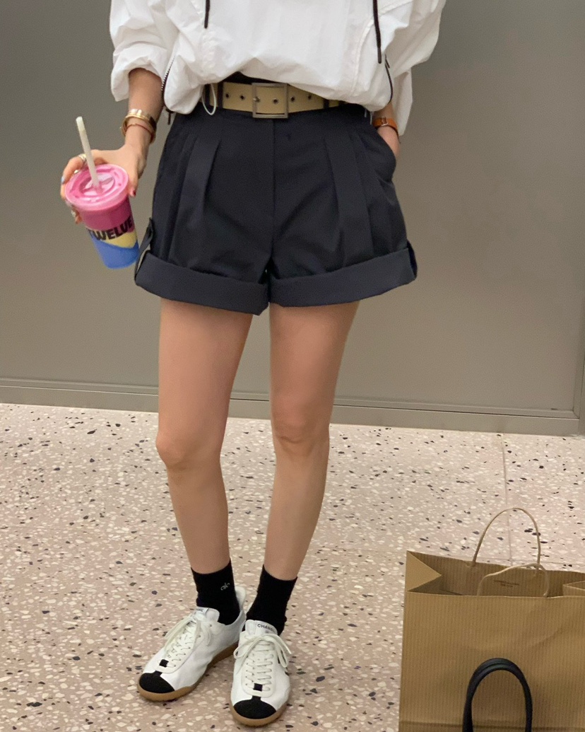 REVE CITE-L韓國東大門直郵女士新品時尚推薦短褲不含腰帶REVE CITE-L短褲圖色1